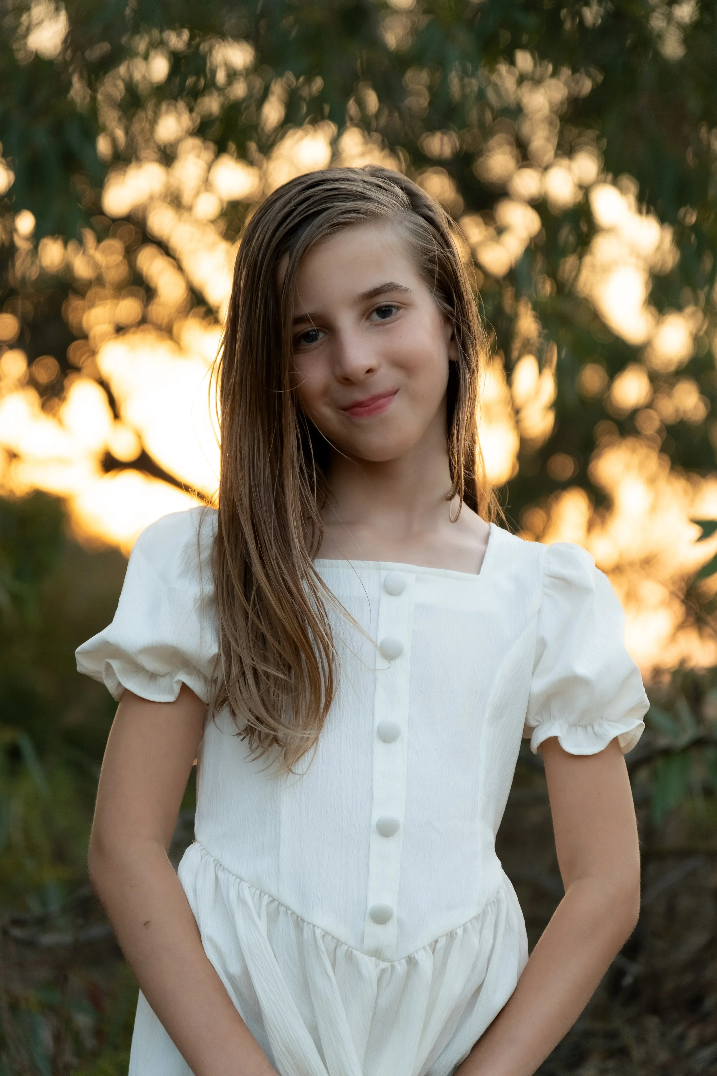 Girl with beautiful back drop