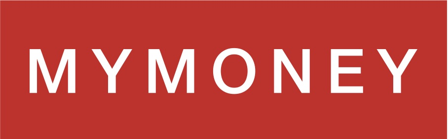 Texten 'MY MONEY' på en röd bakgrund.