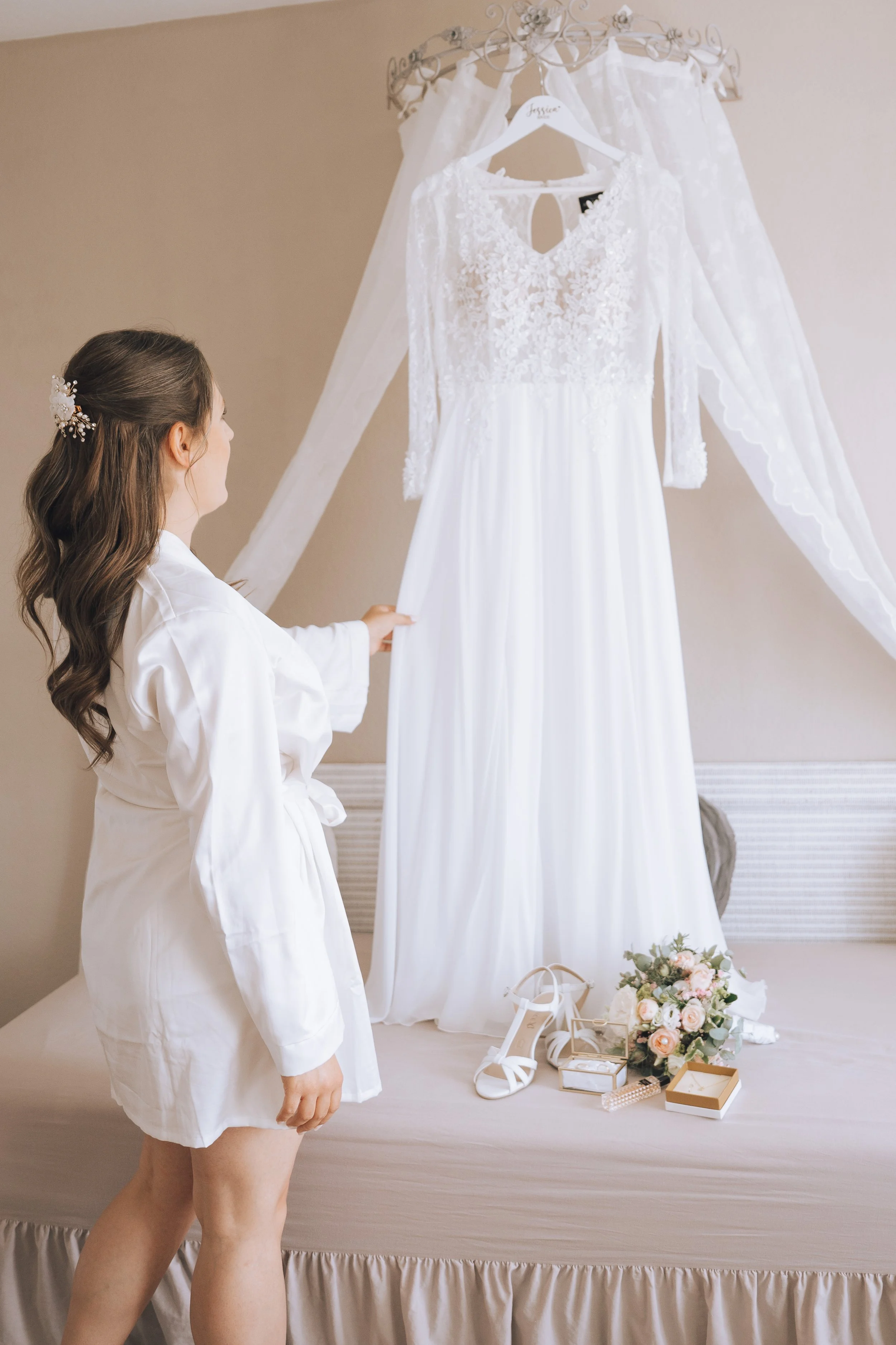 Aufregender Moment vor der Hochzeit Hochzeitsfotografin Bodensee