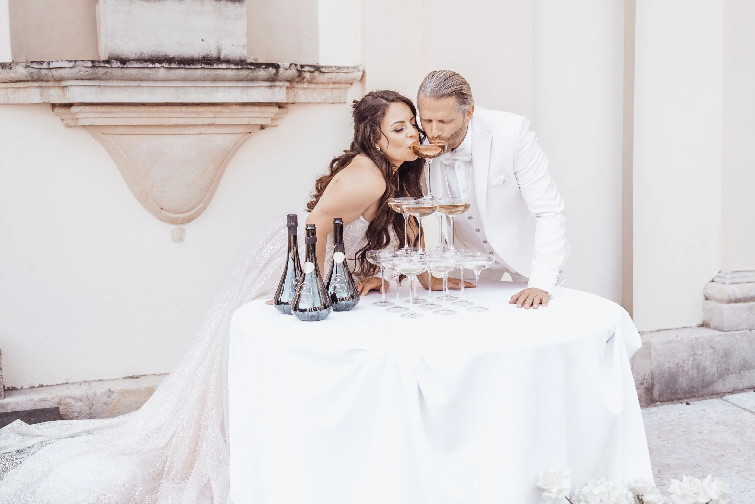 Champagnerturm mit Paul Janke in Verona 