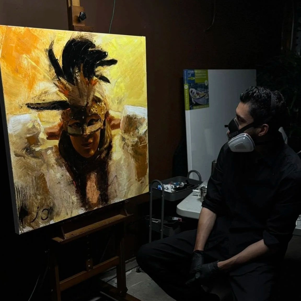 Artist masters mood on canvas