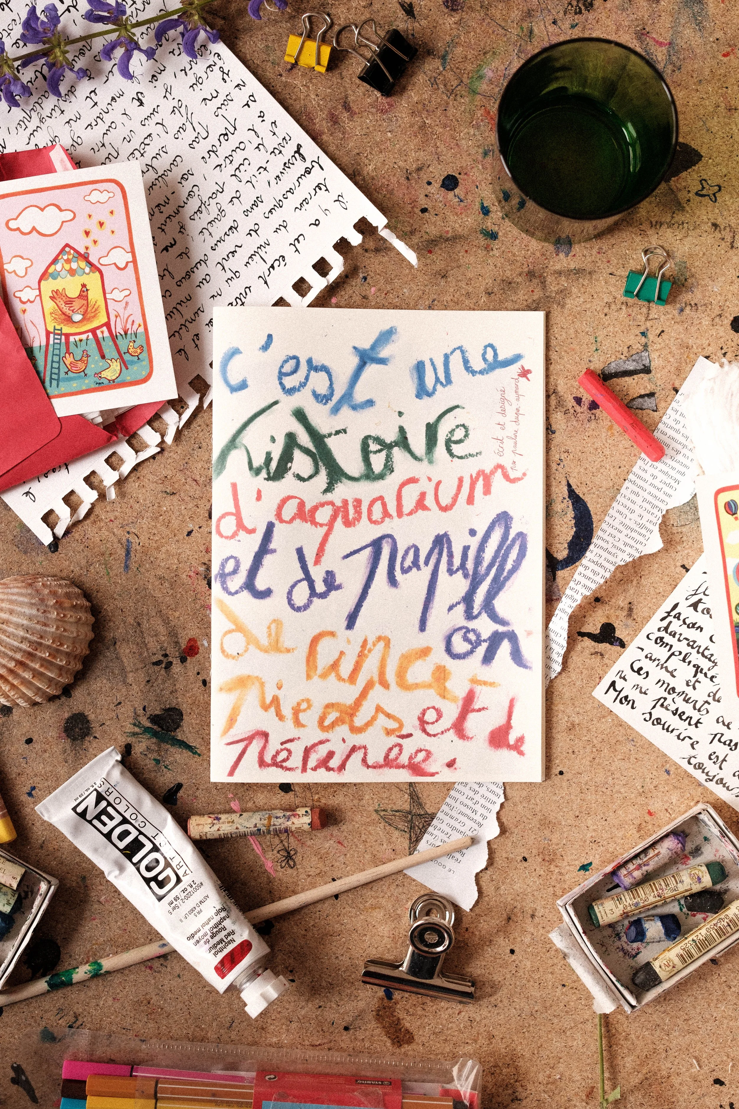 Fanzine, été 2023, autour du petit poisson qui nage dans mon ventre. 