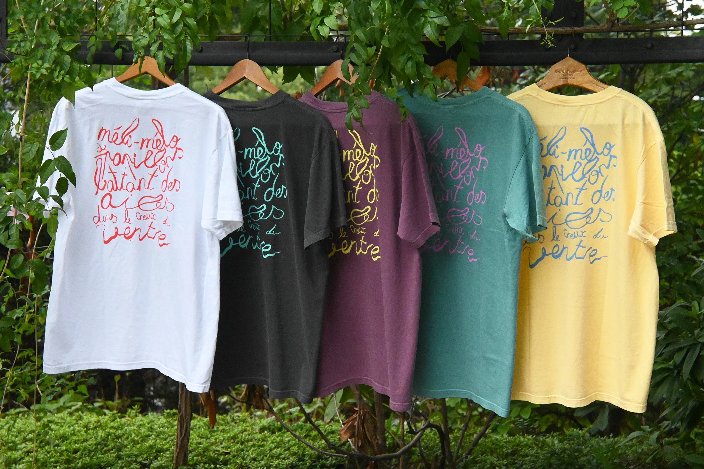 Création visuel pour t-shirts pour le restaurant Méli-Mélo à Yokohama, Japon