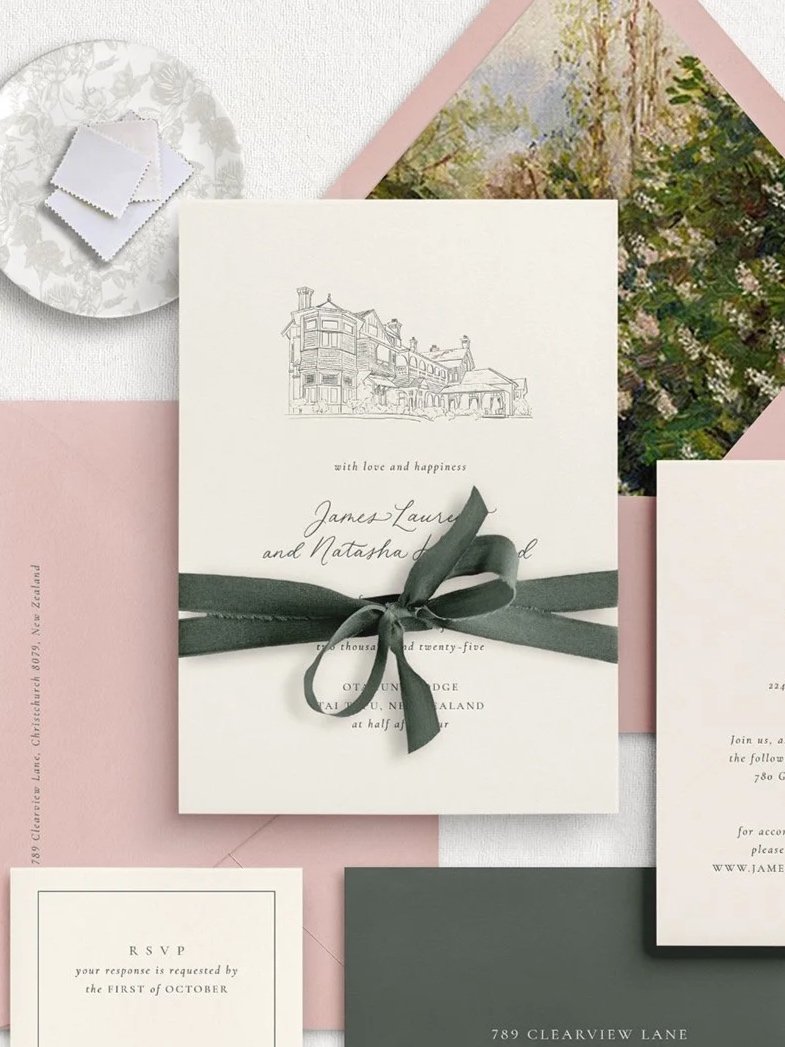 Aurora - Semi-custom invitation suite