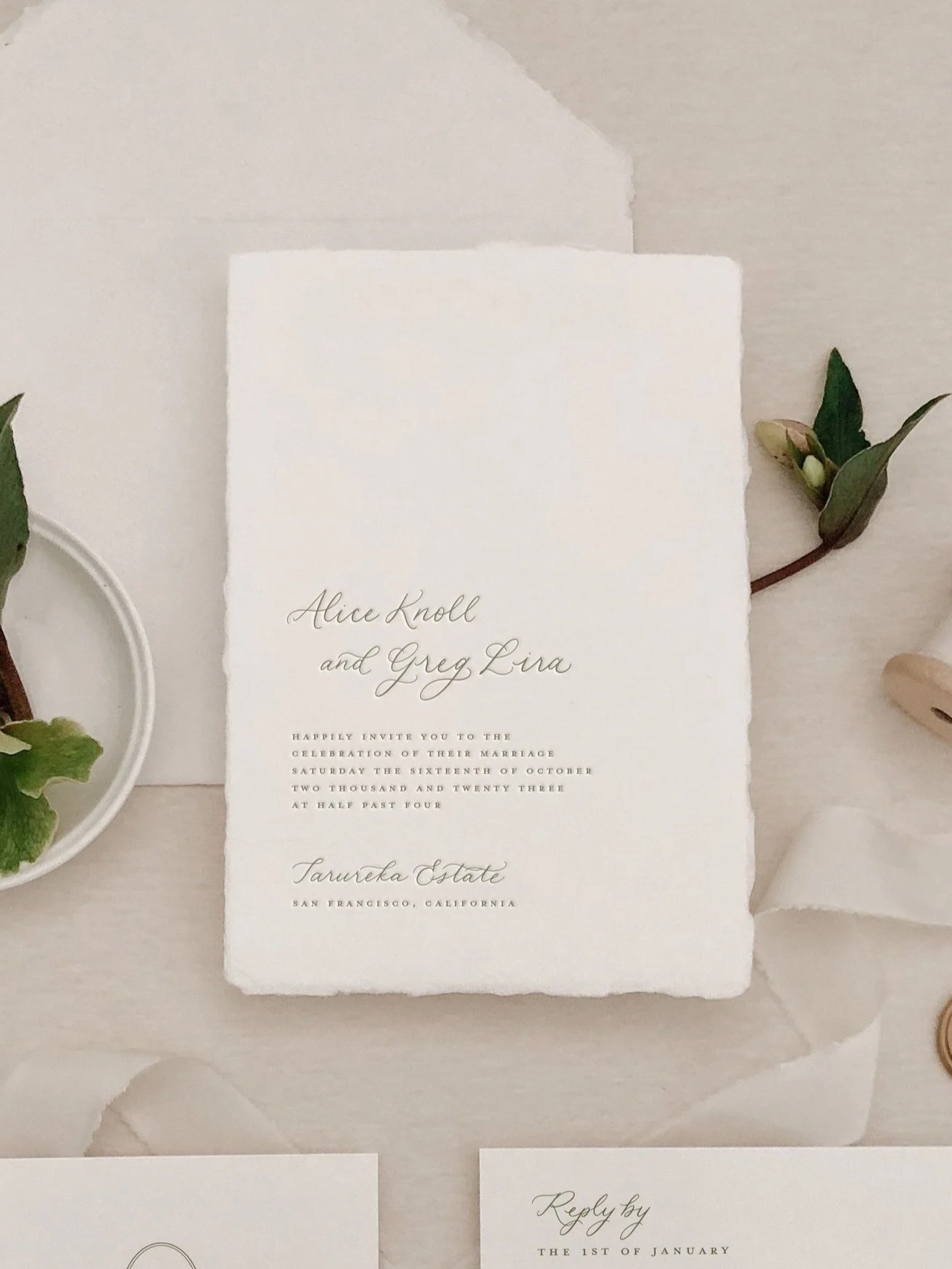 Peregrine - Semi-custom invitation suite