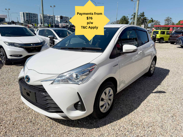 2019 Toyota Vitz NHP130 F (hybrid) Electronic F/Inj Continuous Variable Hatchback