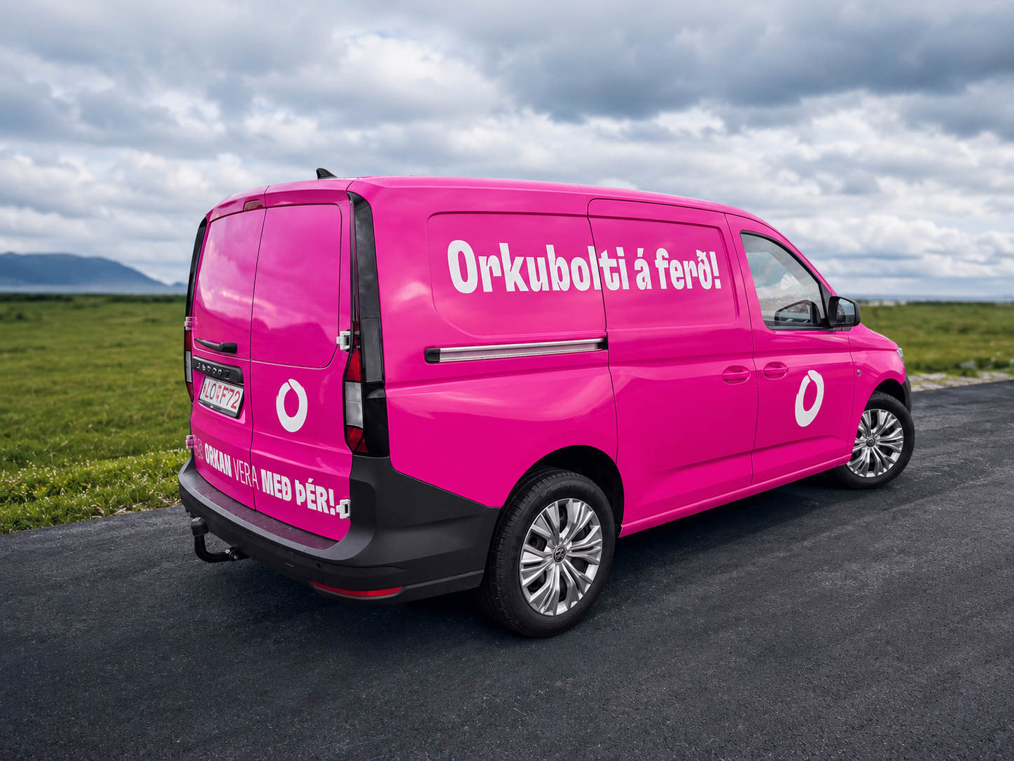 Bílamerkingar á sendibíl fyrir Orkuna – LXB