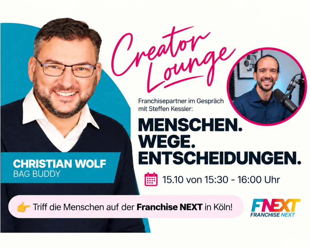 Geschäftsführer Christian Wolf zu Gast auf der Franchise NEXT 2026