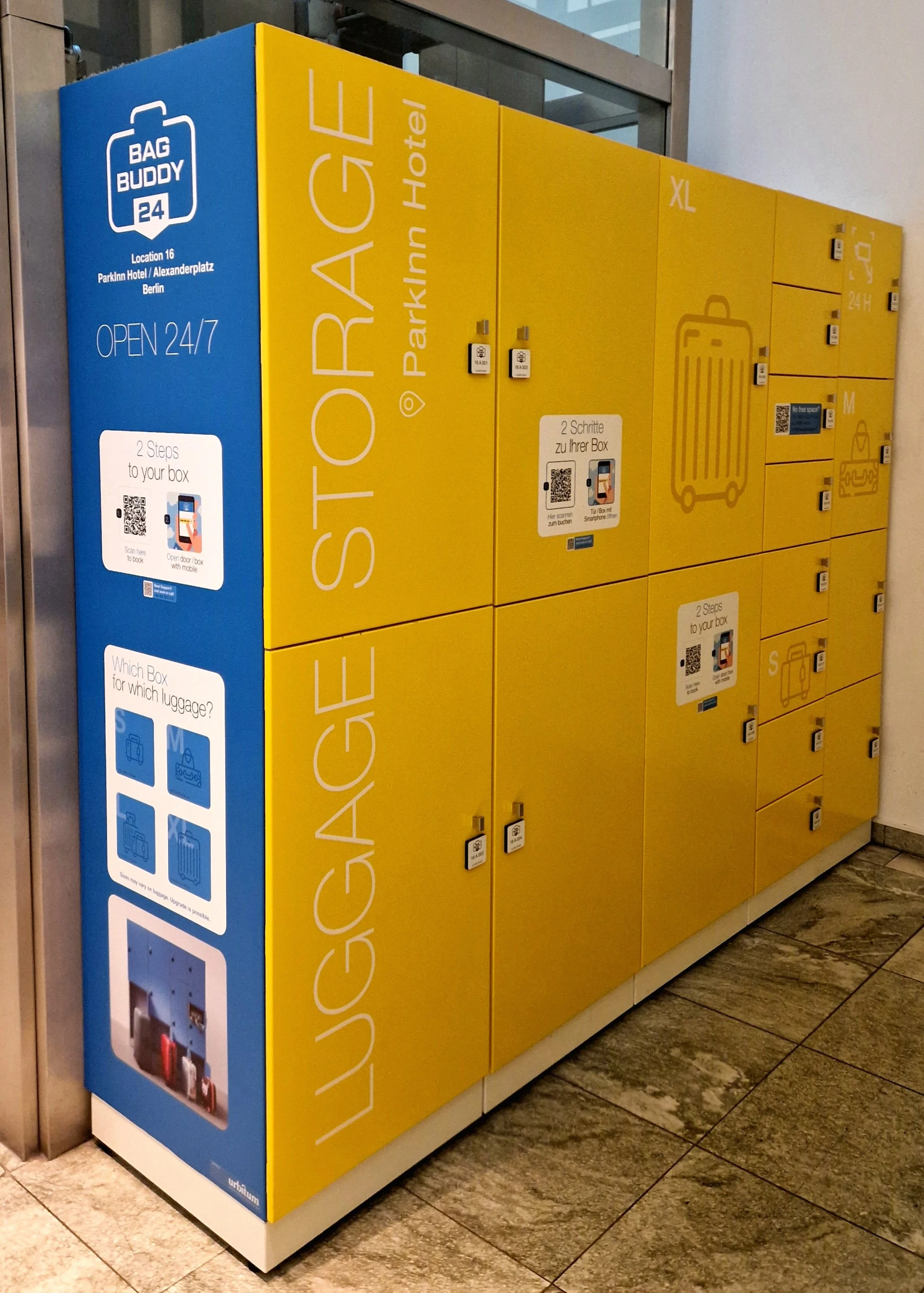 BagBUddy24 Luggage Storage ParkInn Hotel Berlin Alexanderplatz