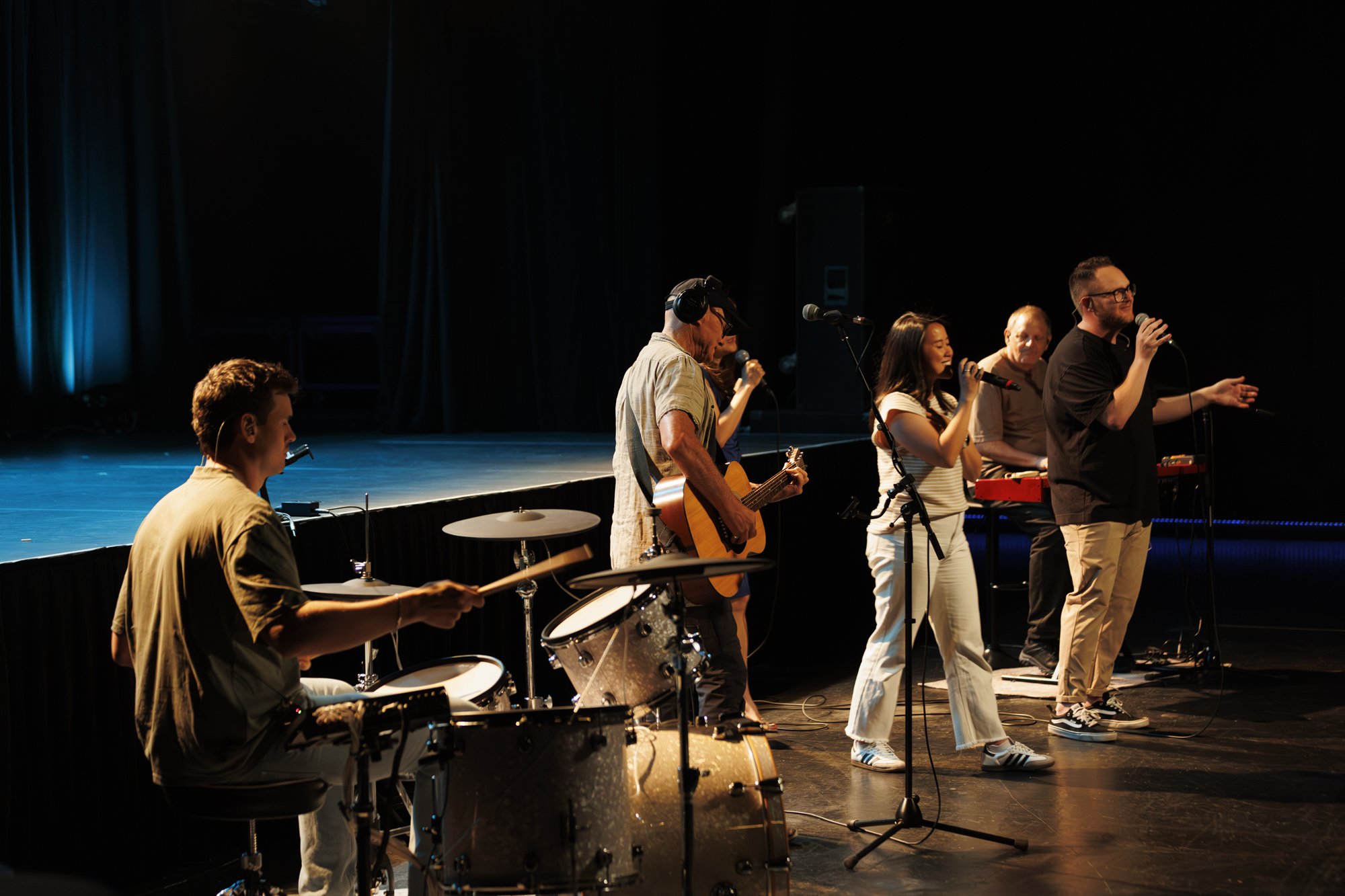Worship team leading at Citizens Church Sydney