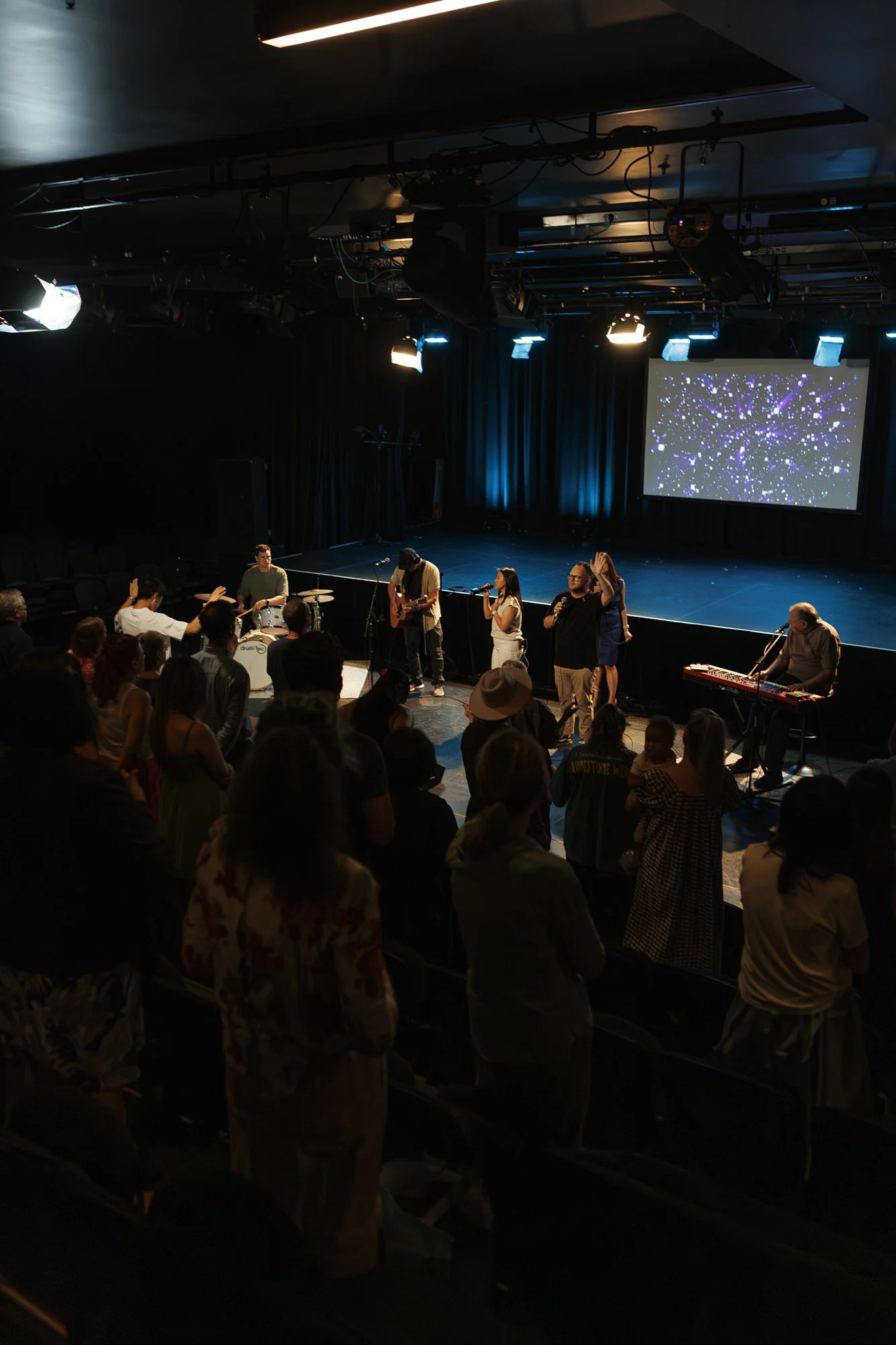 The band leading community at Pastor Adrian Tam preaching at Citizens Church Sydney