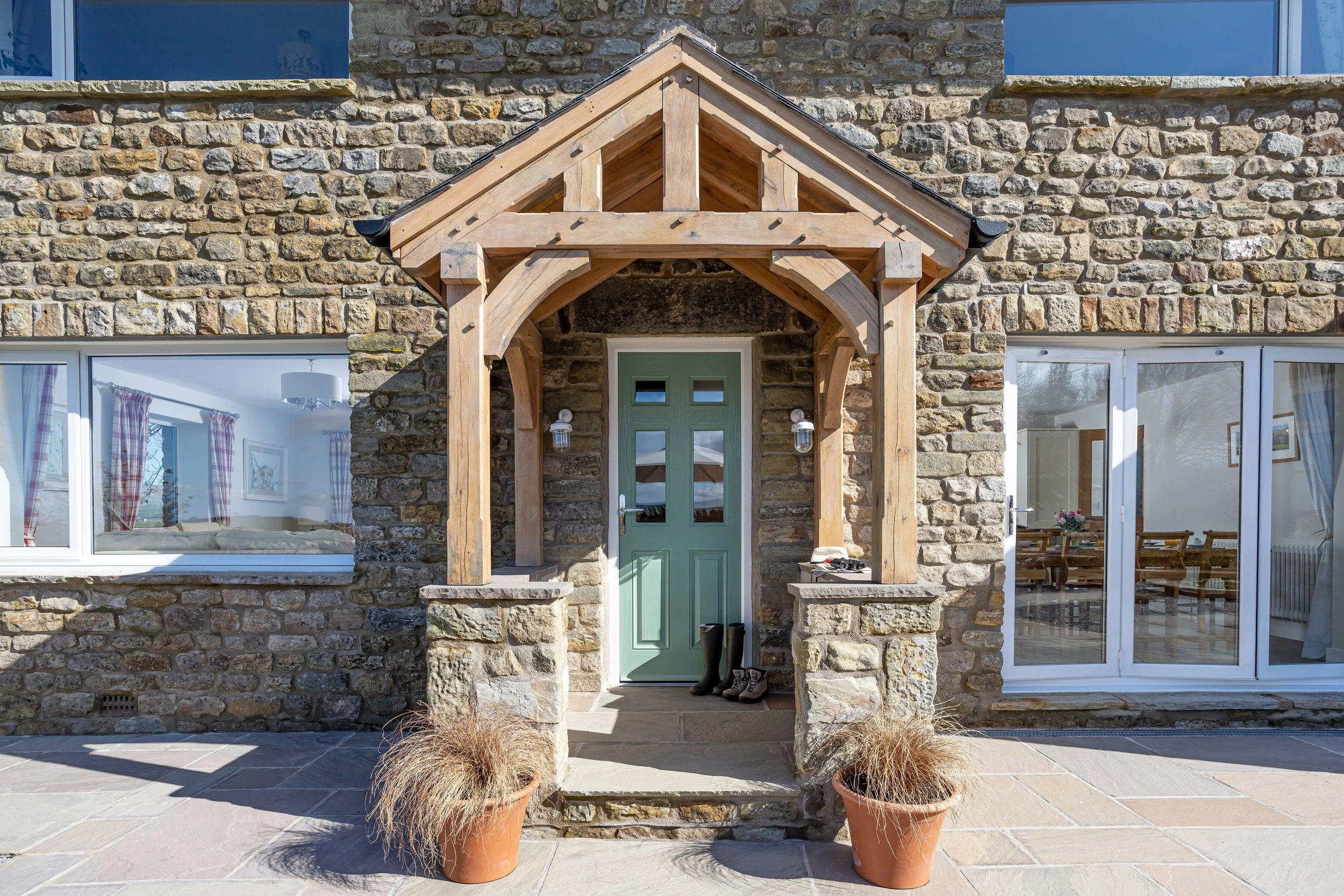 One step into front porch