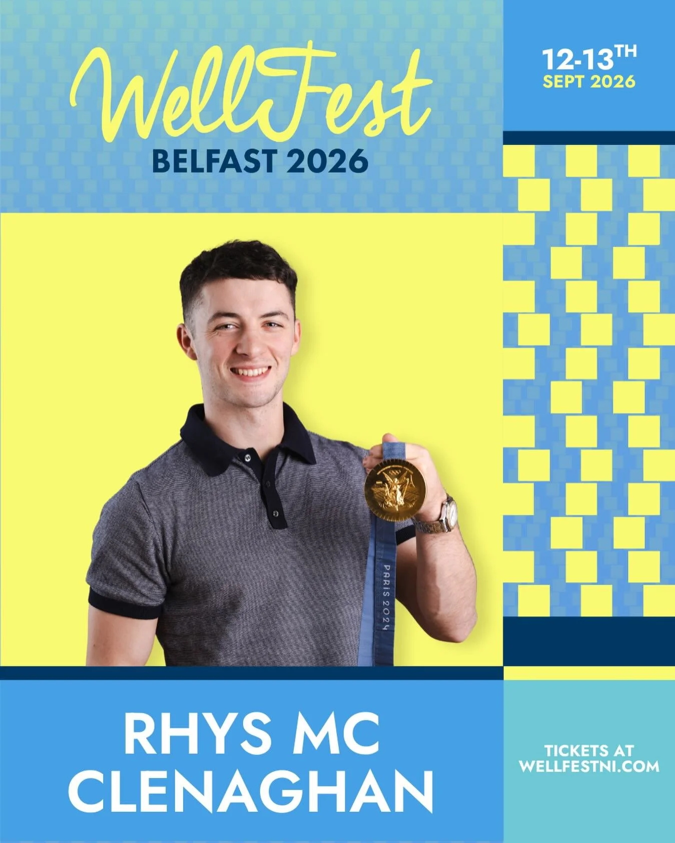 We are beyond excited to announce that @rhysmcc1 will be a headliner at the very first WellFest Belfast in 2026 🙌

An Olympic gold medallist, multiple-time World &amp; European Champion, and a proud Northern Ireland native, Rhys has inspired million