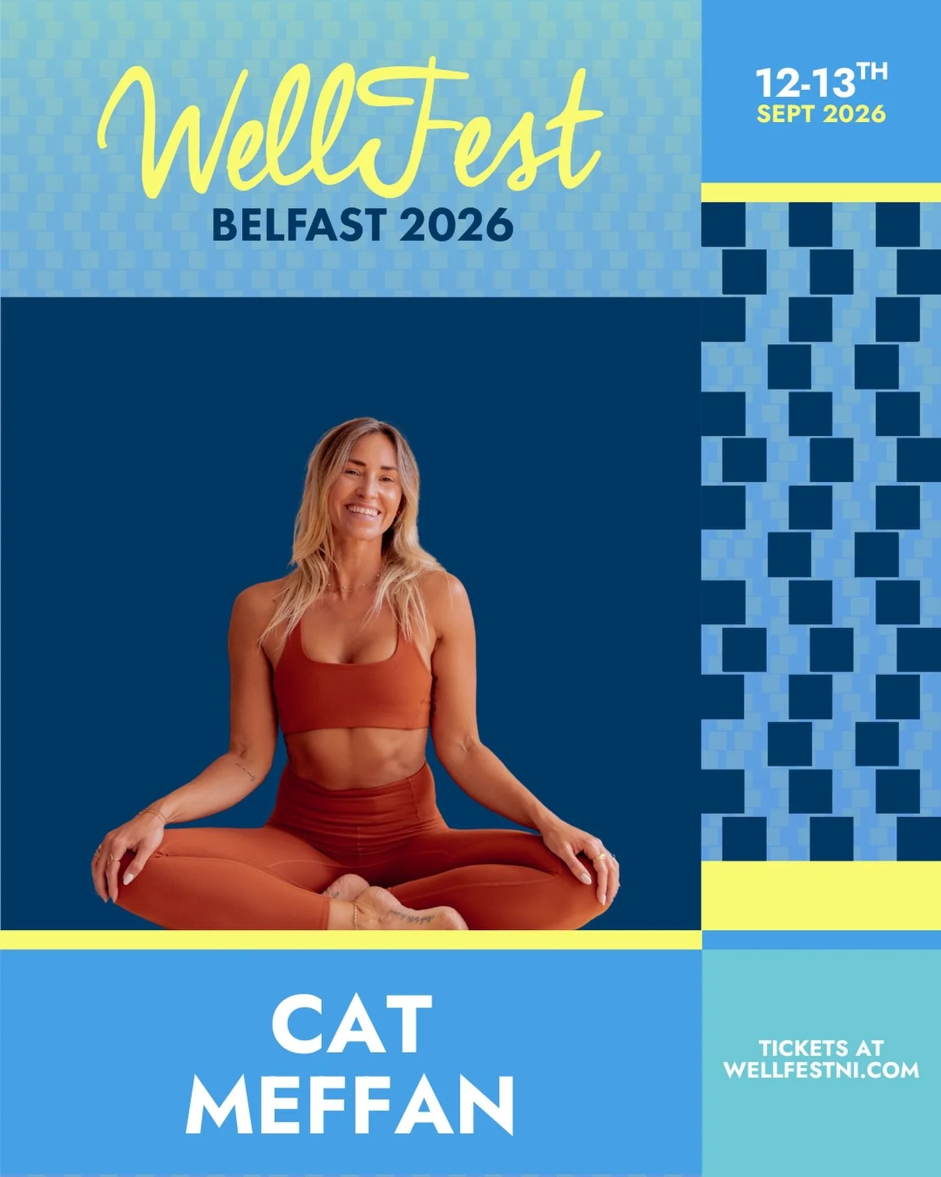 ✨ We&rsquo;re excited to announce that Cat Meffan is coming to WellFest Belfast! ✨

Founder of the Soul Sanctuary wellness platform, Cat is a globally recognised yoga, meditation and breathwork teacher who helps people feel more energised, confident 
