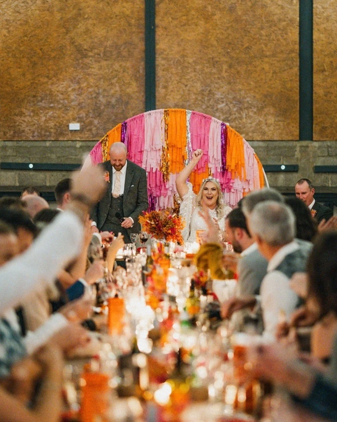 C H E E R S ! 🥂

We love hearing your speeches - how you met, fell in love, and planned a life together. Always a perfect mix of heartfelt emotion, love, and a little silliness.

We're also obsessed with these streamers! Delish! 

Epic moment captur