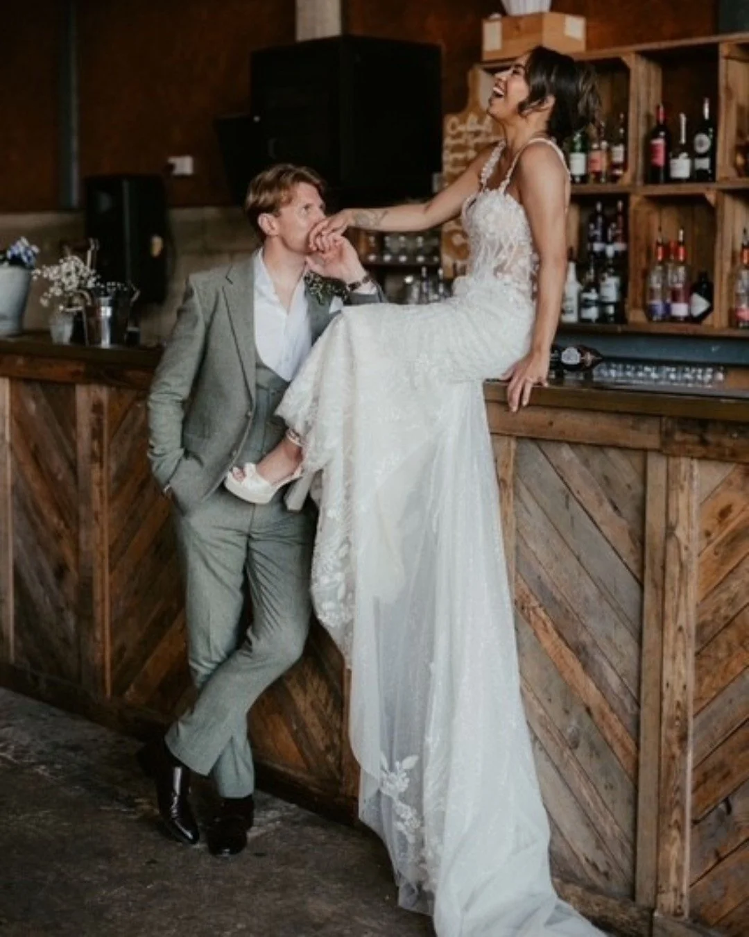 T A K E  A  S E A T

We couldn&rsquo;t love this shot of C&amp;L more. Honestly, the sky&rsquo;s the limit when it comes to photos here - climb up on the bar if you fancy, why the devil not?

A true mantelpiece moment, for sure 

Unreal photo by @jon