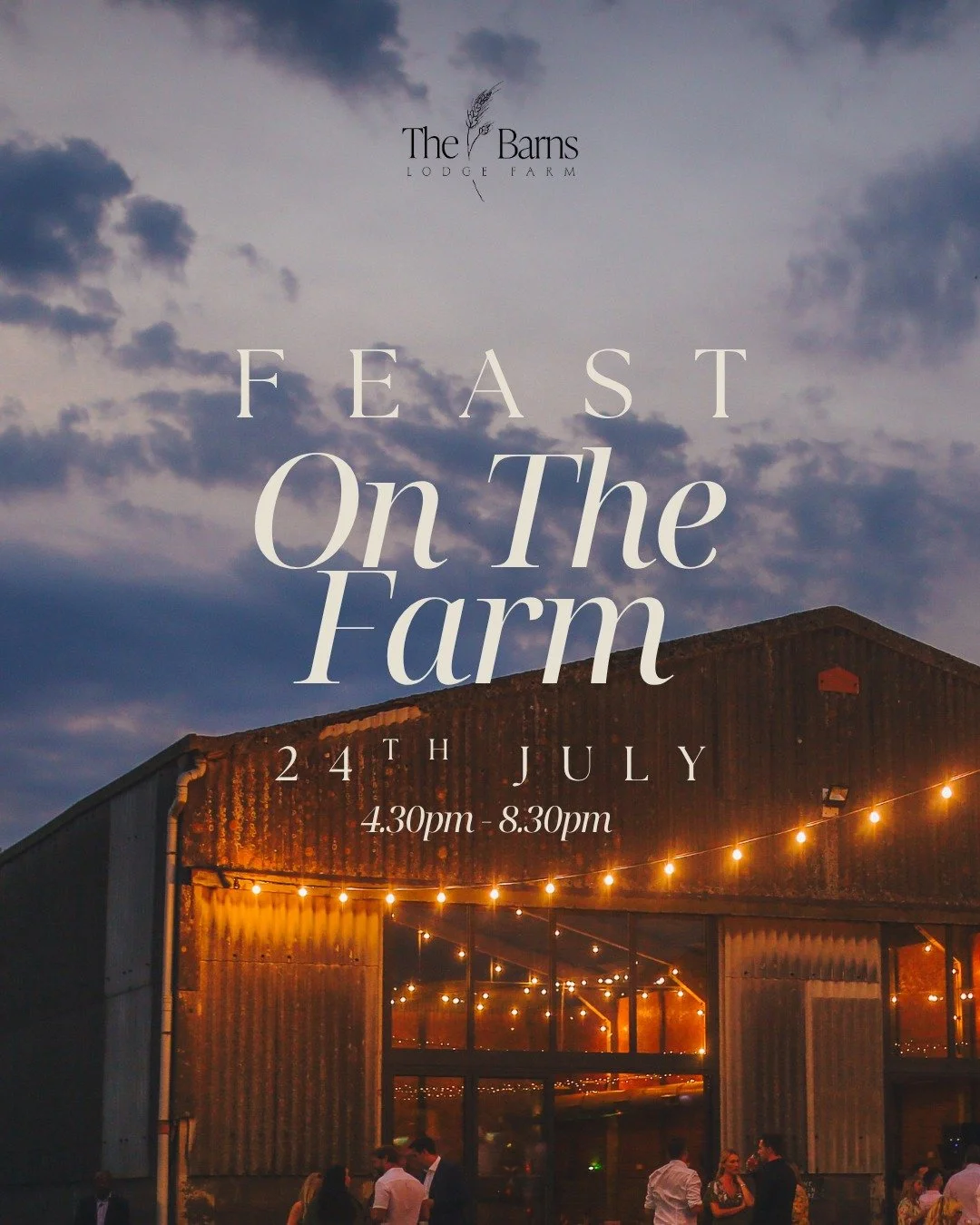 Feast On The Farm tickets are now live!

Join us on Friday 24th July for a laid-back summer evening at the farm with great food, drinks, live music, and countryside views. Gather your friends and family and soak up the atmosphere as the sun sets. ✨


