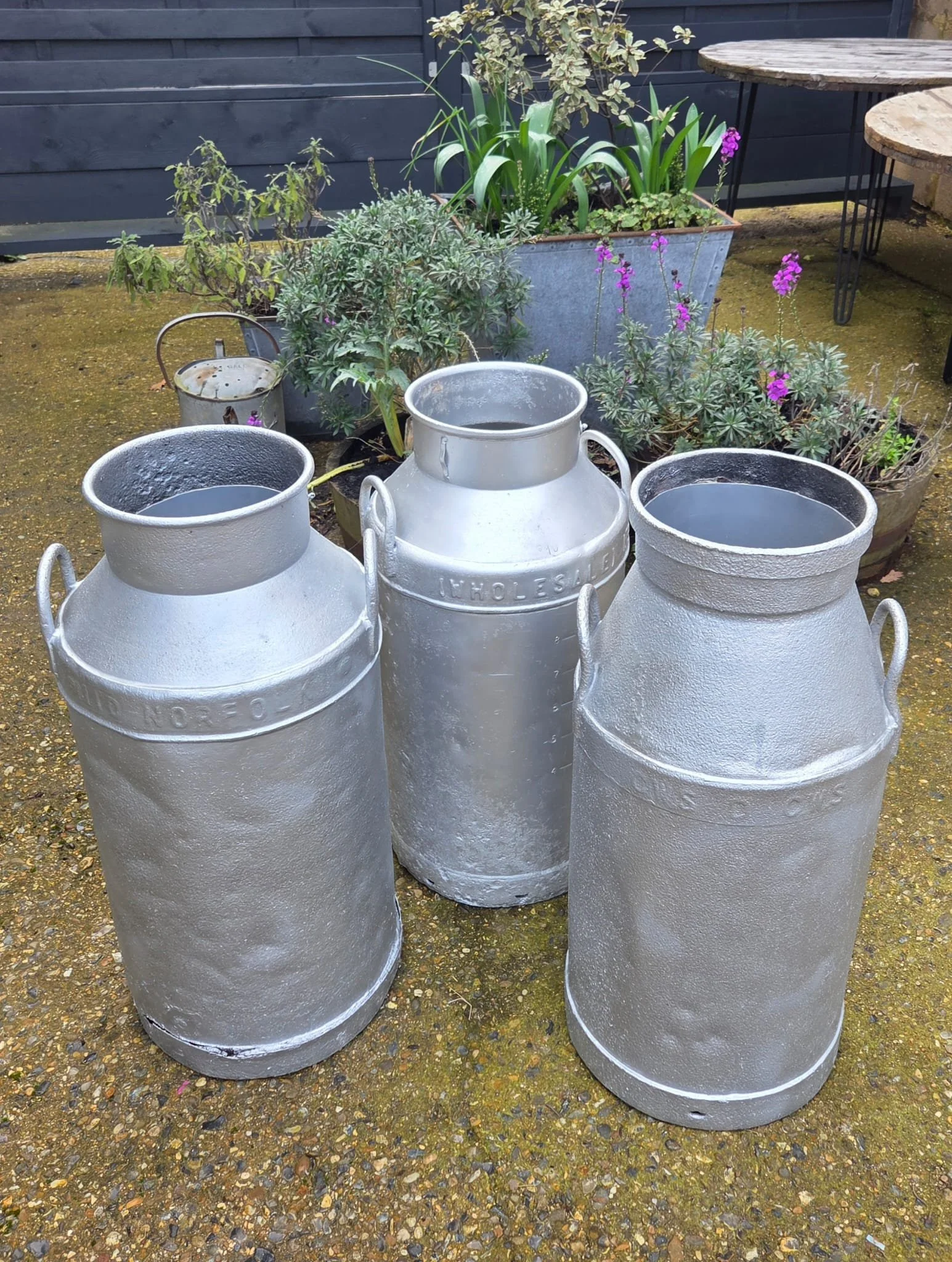 Large silver milk churn | £0.00 | 3 available 
