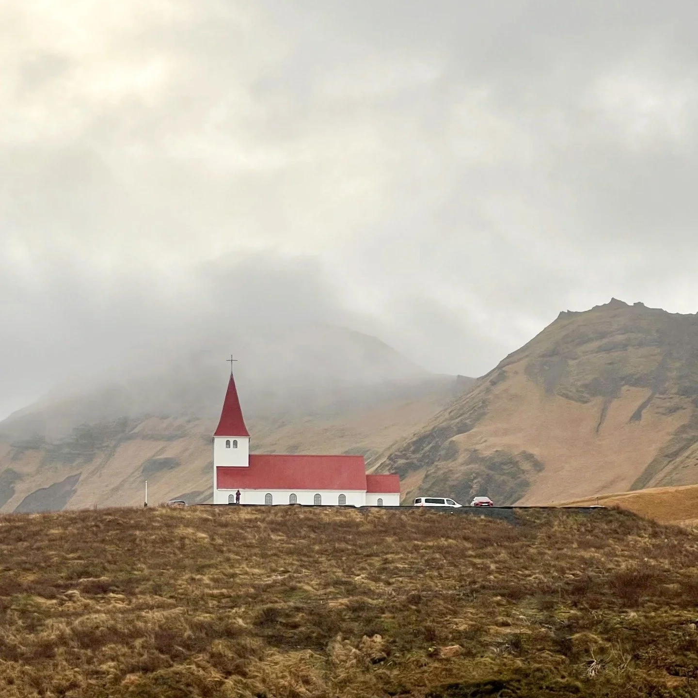 ❤️ the red roof against all those browns and greens.

#iceland #aferaladventure #nordiclandscape #earthtones