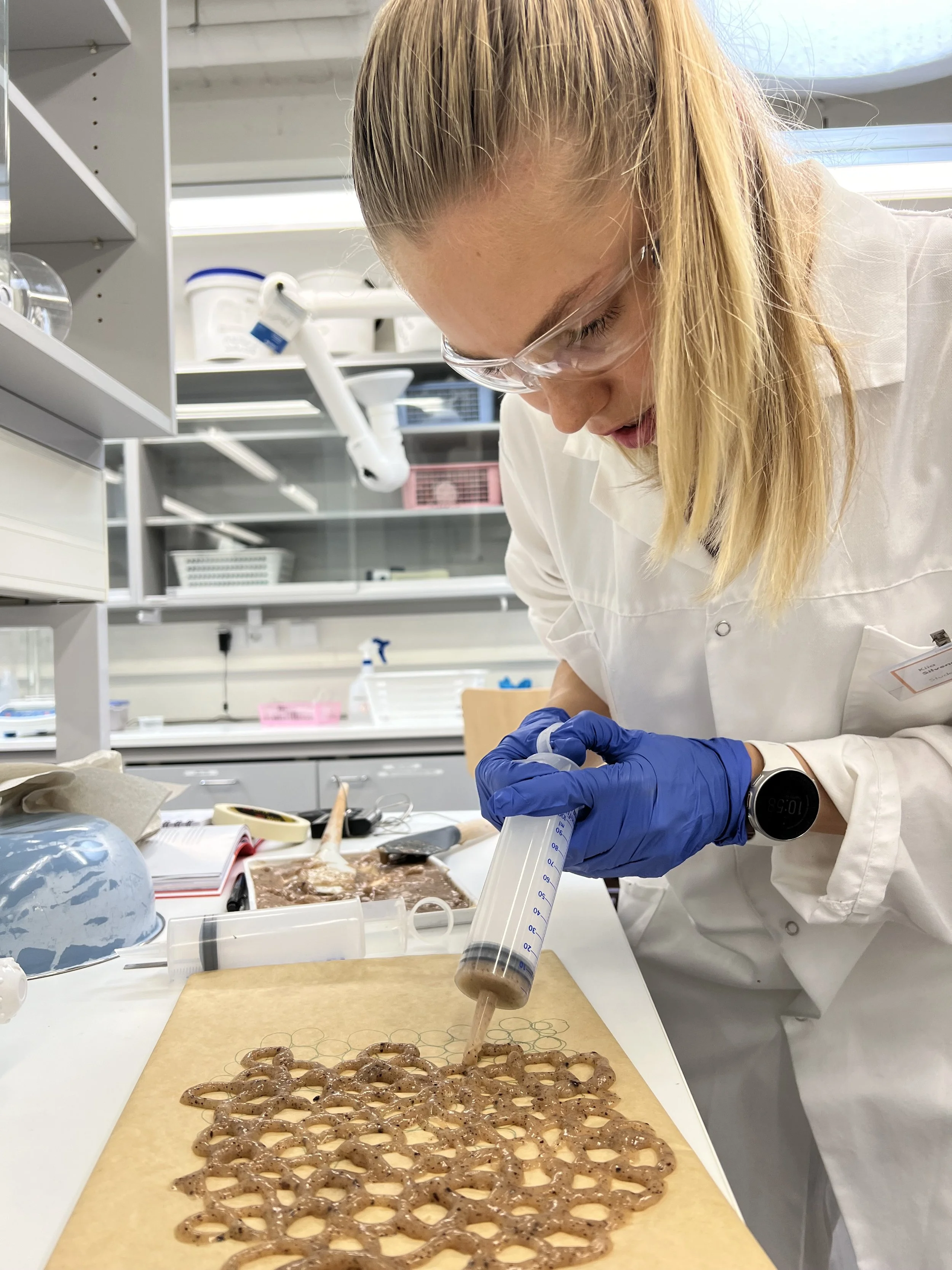 algae biomaterial extruded