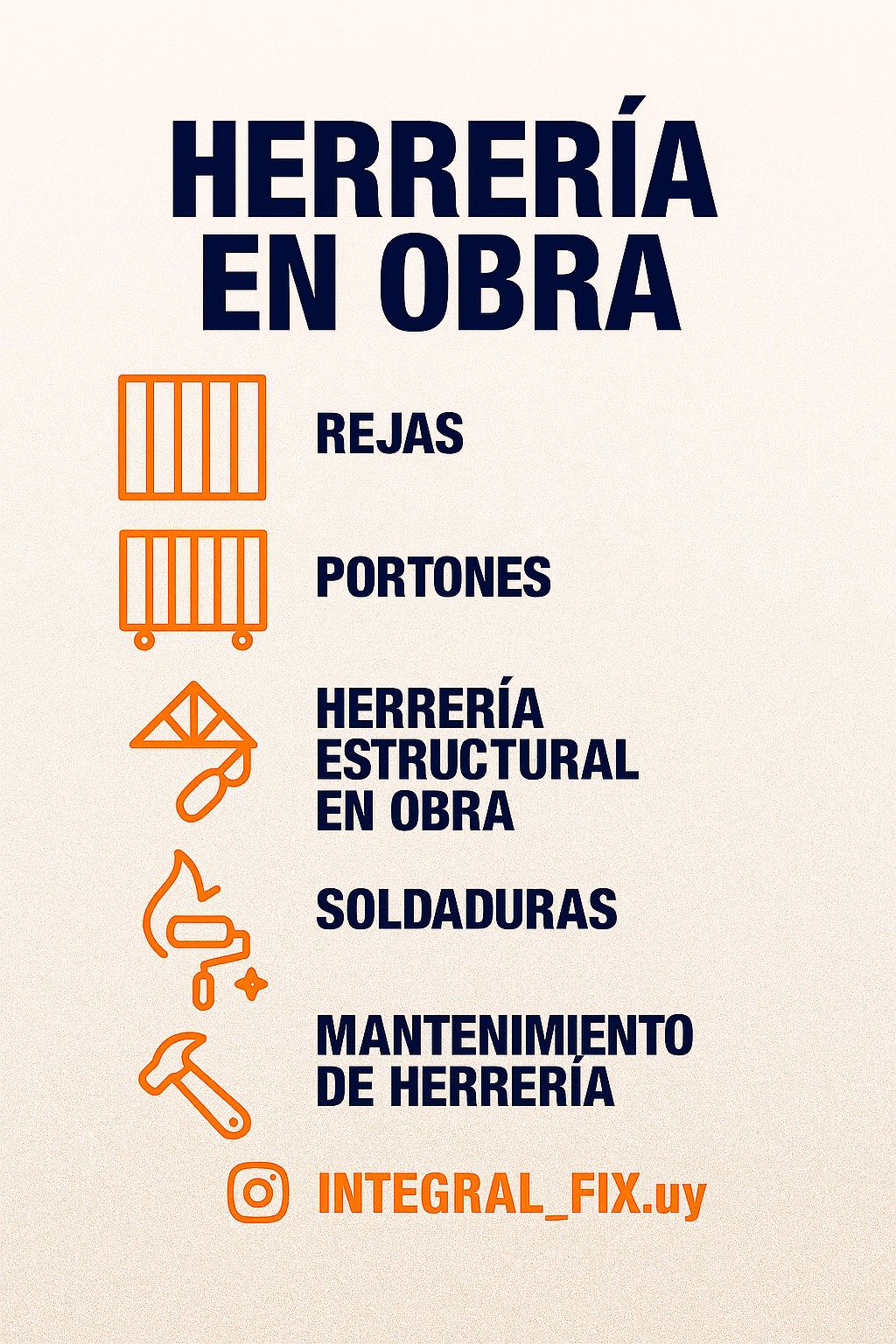 “Ofrecemos soluciones de herrería adaptadas a tu proyecto: desde estructuras firmes y seguras hasta terminaciones modernas y funcionales. Combinamos técnica, materiales de calidad y precisión en cada detalle para garantizar resultados duraderos y con