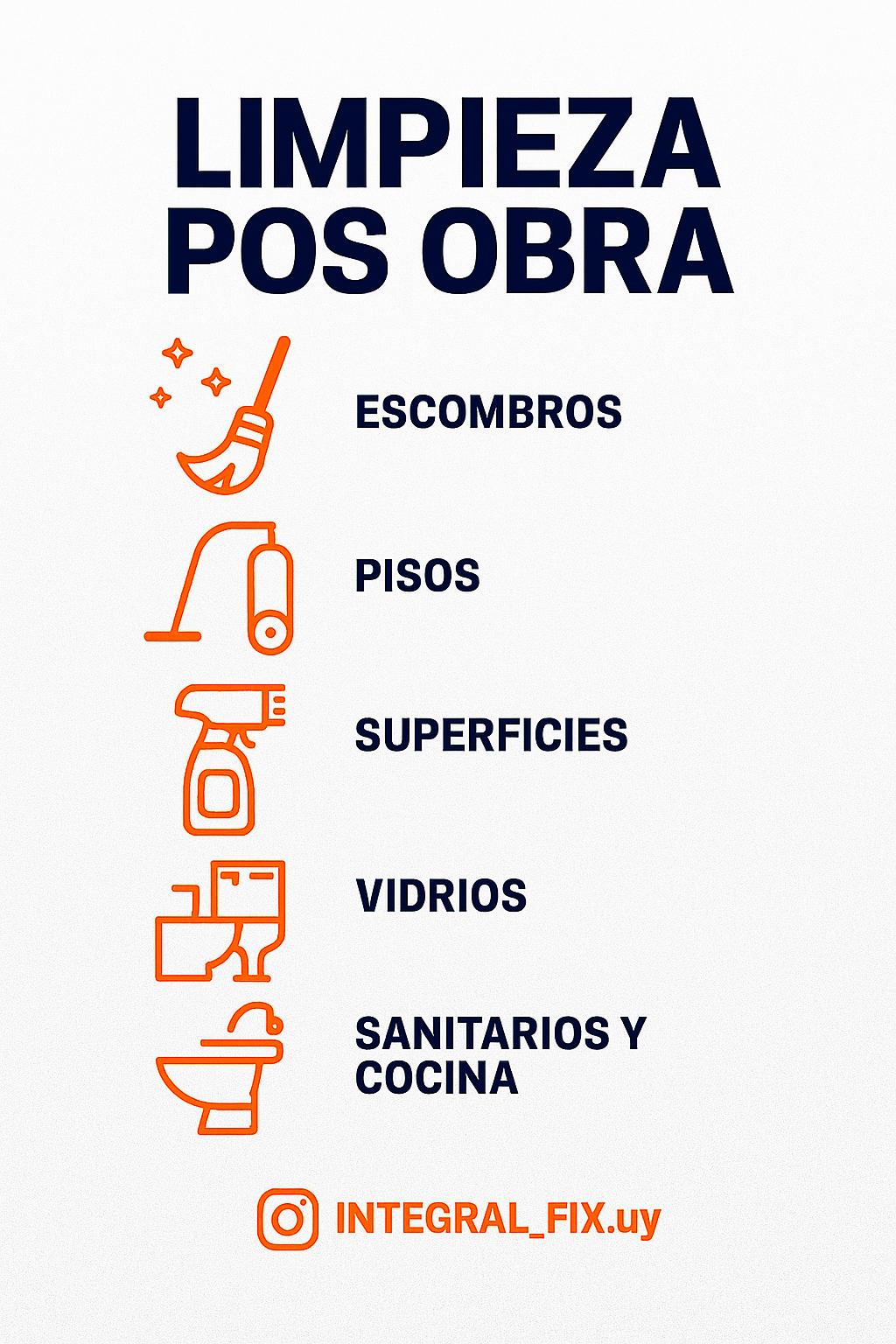 “Nos encargamos de la limpieza profunda después de cada obra o reforma, eliminando polvo, restos de materiales y suciedad acumulada. Entregamos ambientes impecables, seguros y listos para usarse, para que solo tengas que preocuparte por estrenar tu n