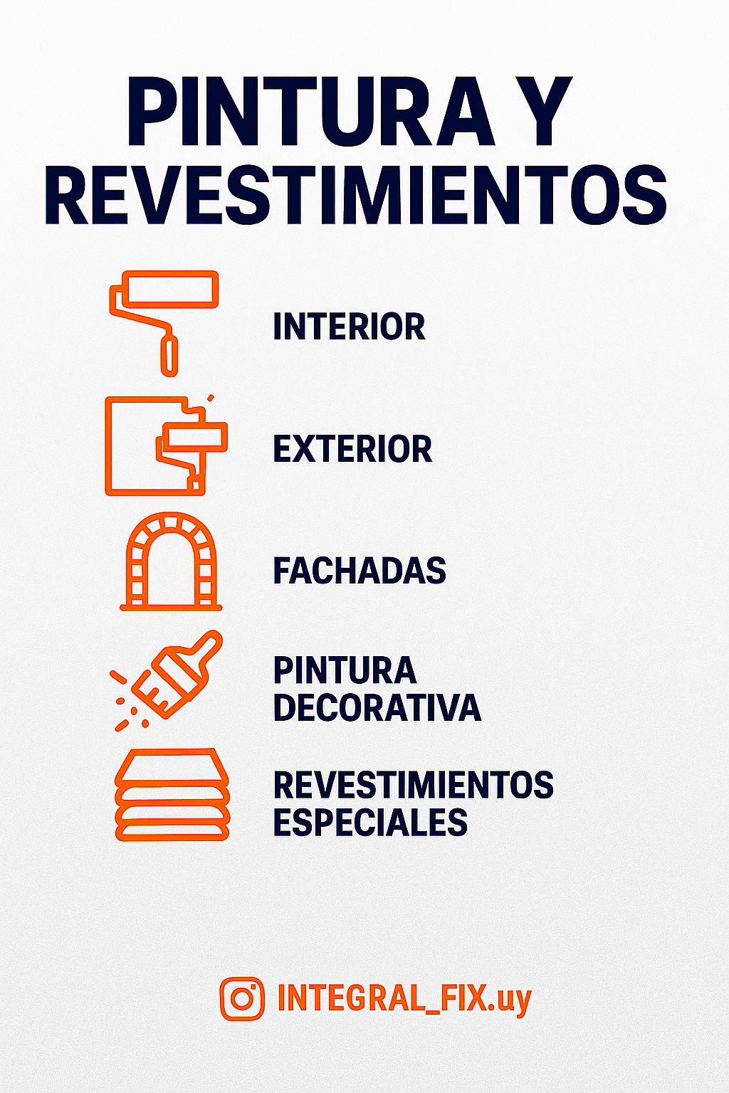 “Transformamos tus espacios con soluciones de pintura y revestimiento que combinan estética, durabilidad y calidad. Desde acabados decorativos hasta recubrimientos protectores, trabajamos con materiales de primera y técnicas profesionales para lograr