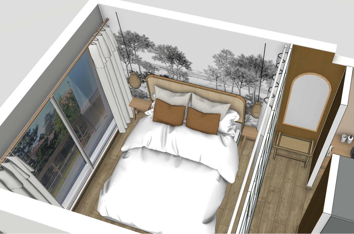 Rénovation chambre appartement bord de mer location