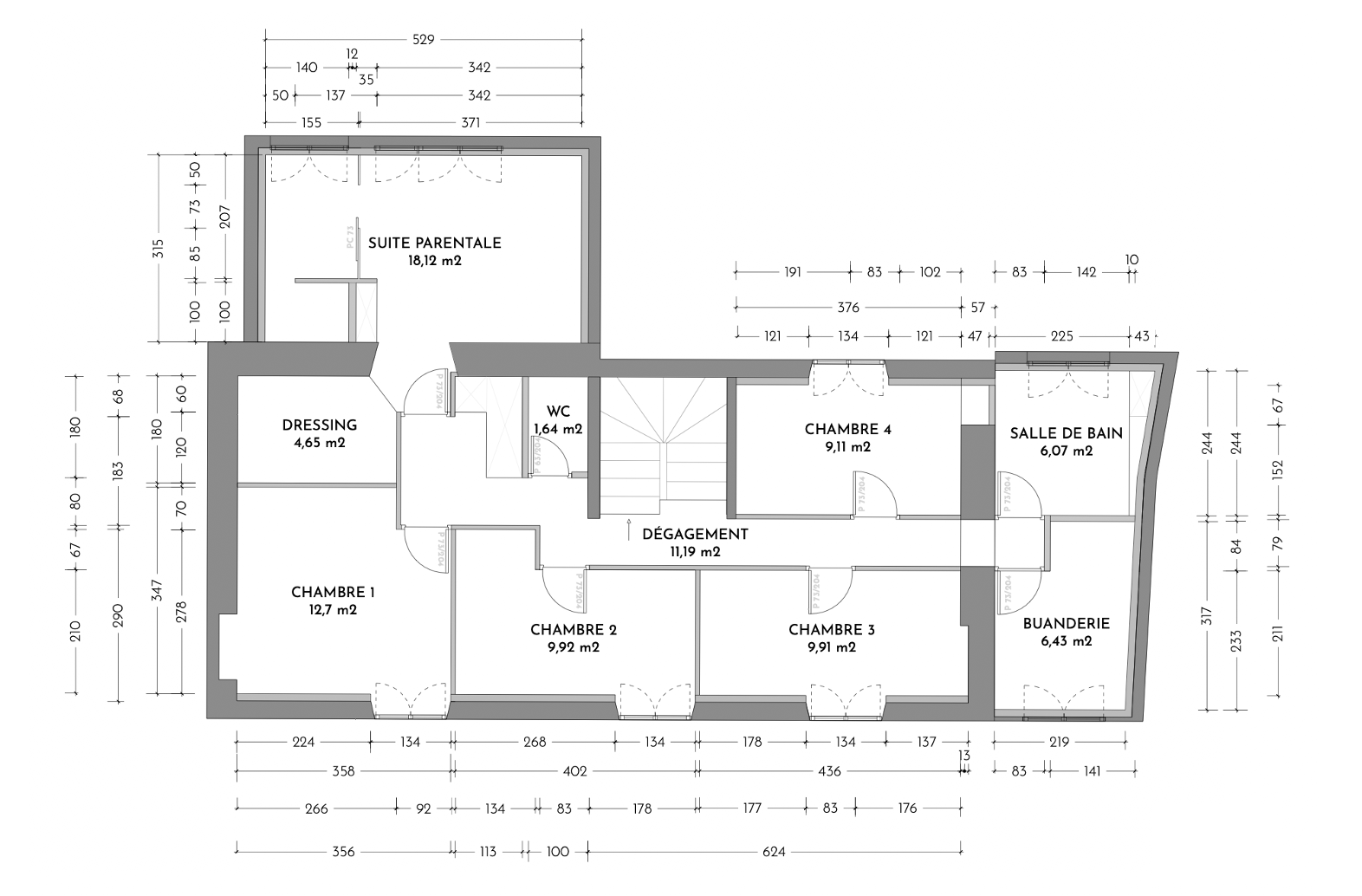 Agencement d'intérieur, plan, réagencement des volumes à Angers