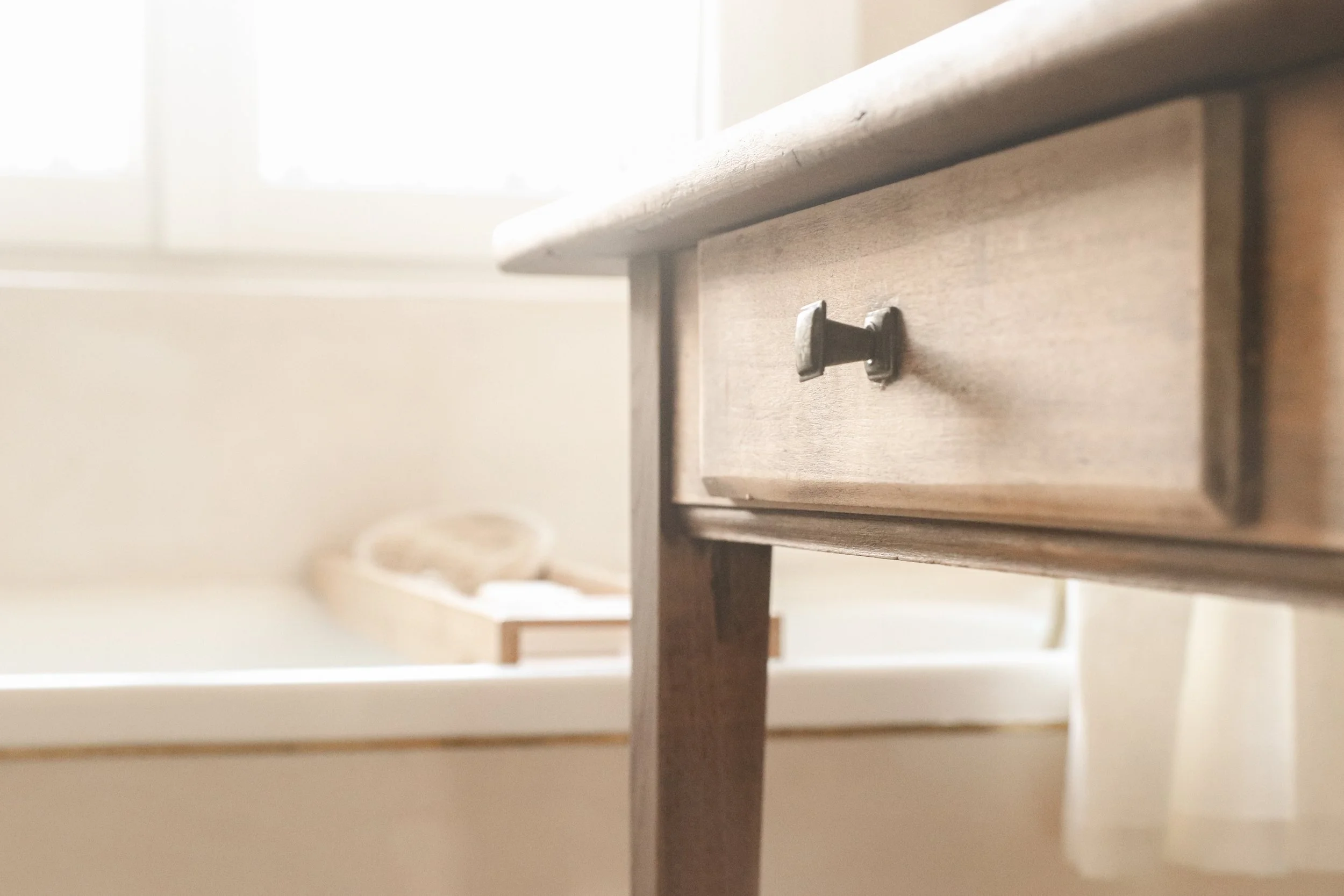 Meuble bois salle de bain