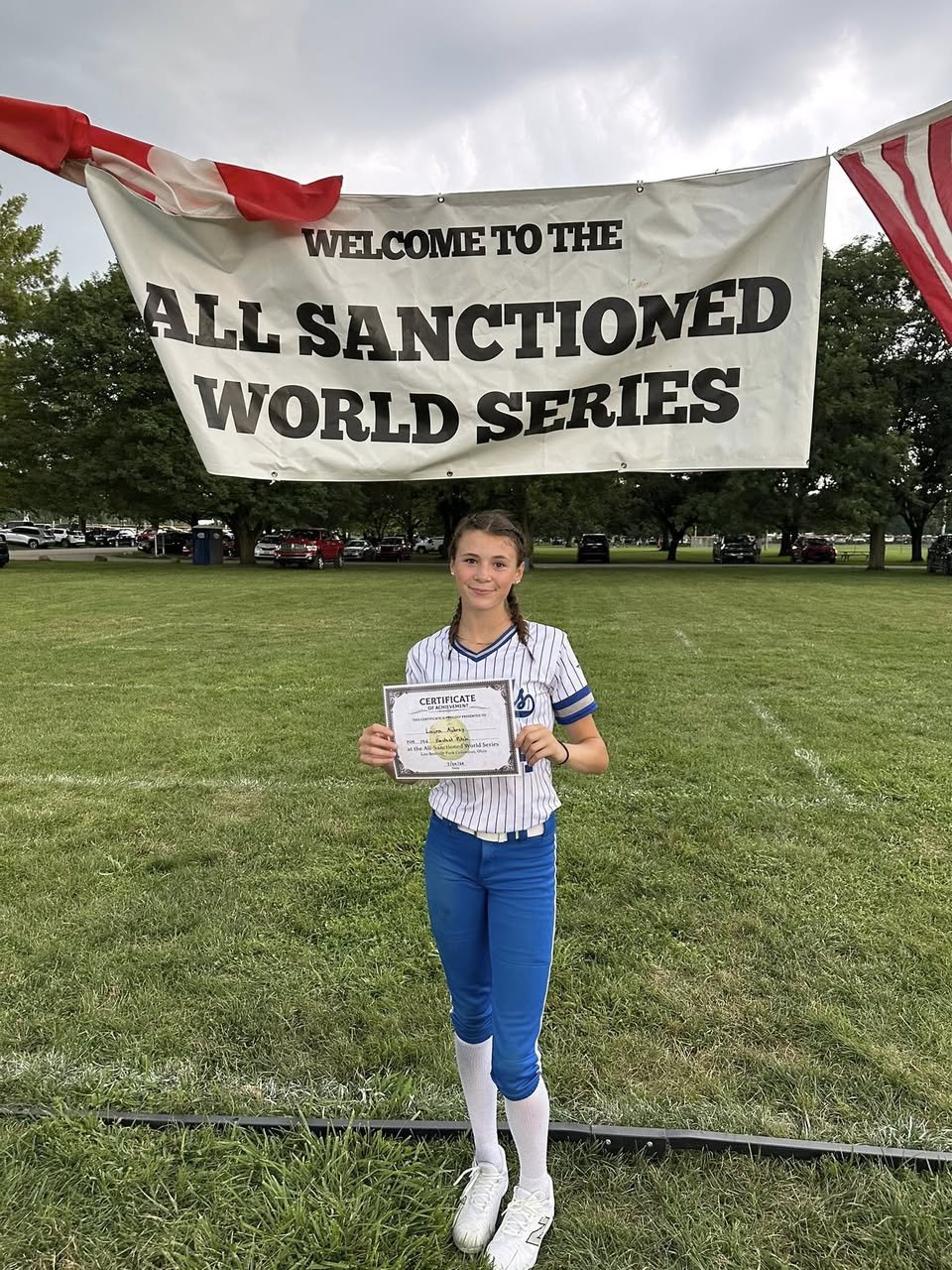 Congratulations to Laura Aubrey of 13U Aubrey on Winning Fastest Pitch at the All Sanctioned World Series! 67 MPH!!