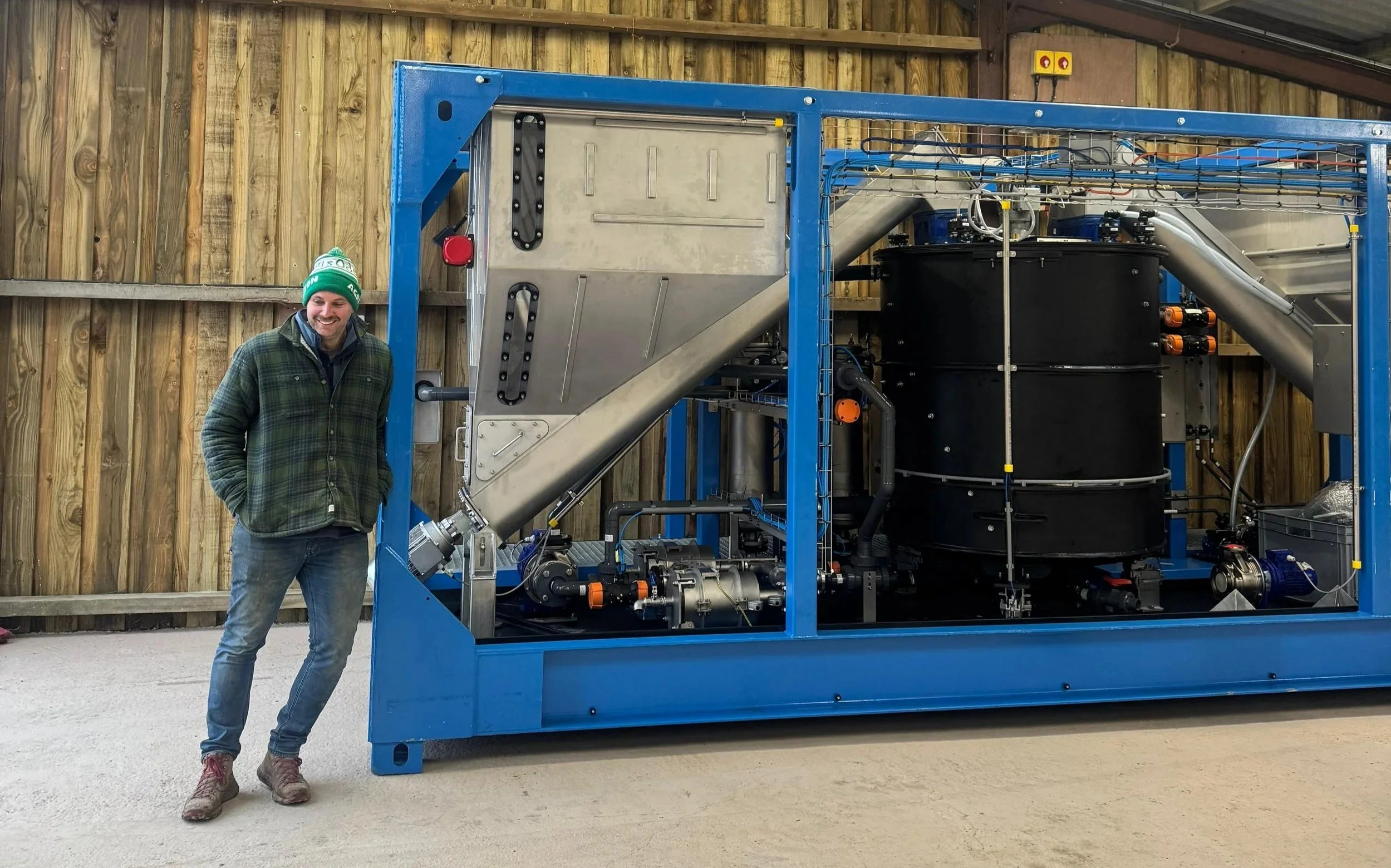 Triplex machine is on site with MD Andrew Sincock. Nutrition will be done differently with this award winning machine