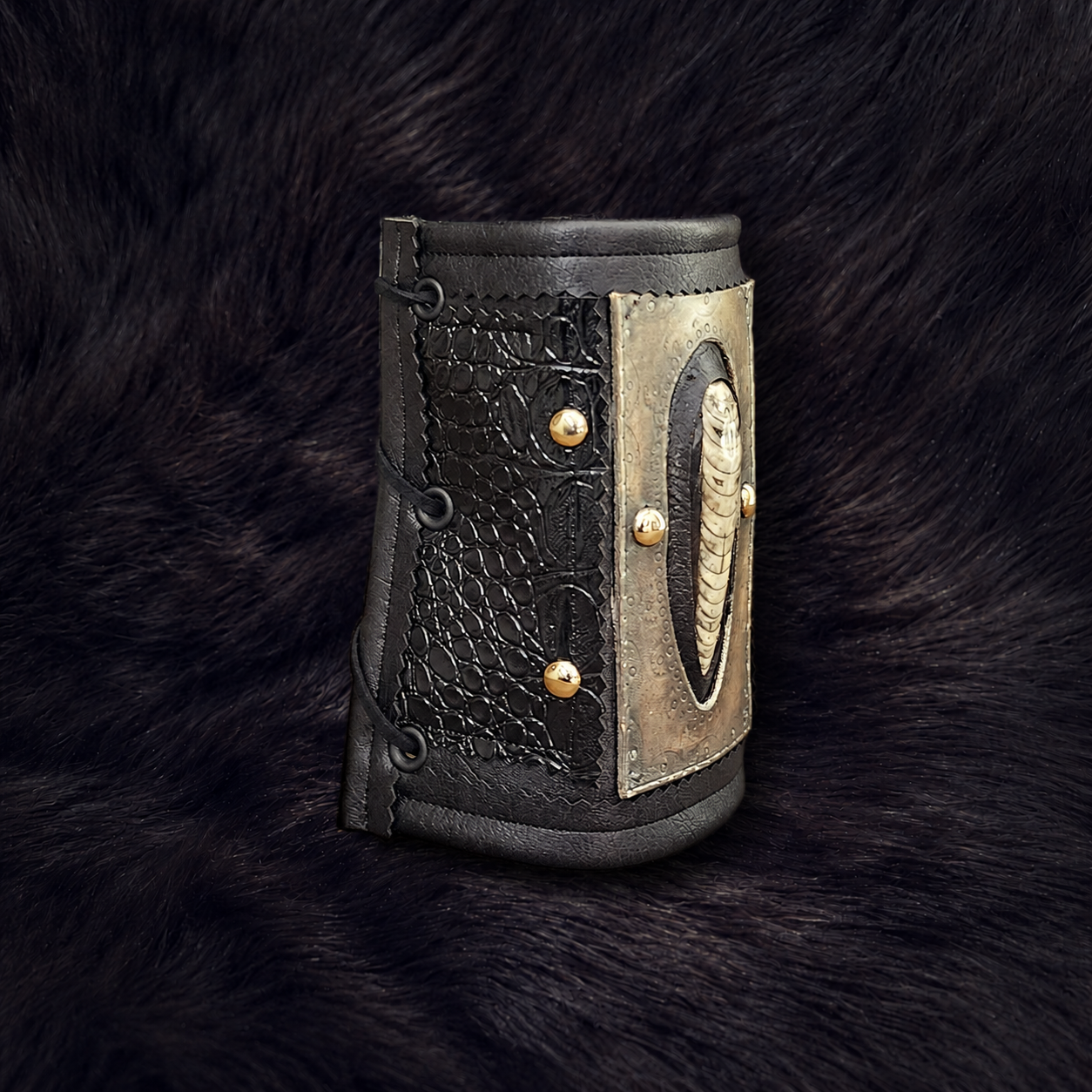 Luxury leather cuff on dark fur-4.png