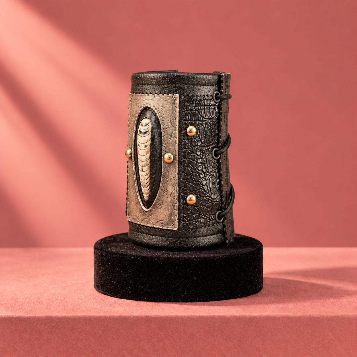 Blush Studio Cuff, Three-Quarter View.png