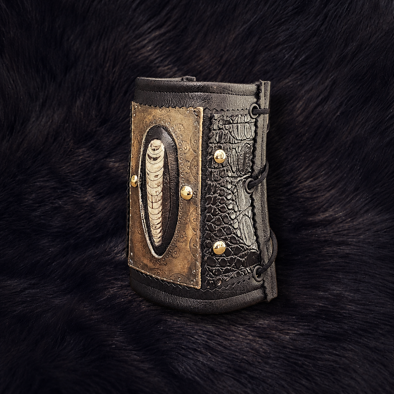 Leather cuff on dark fur-1.png