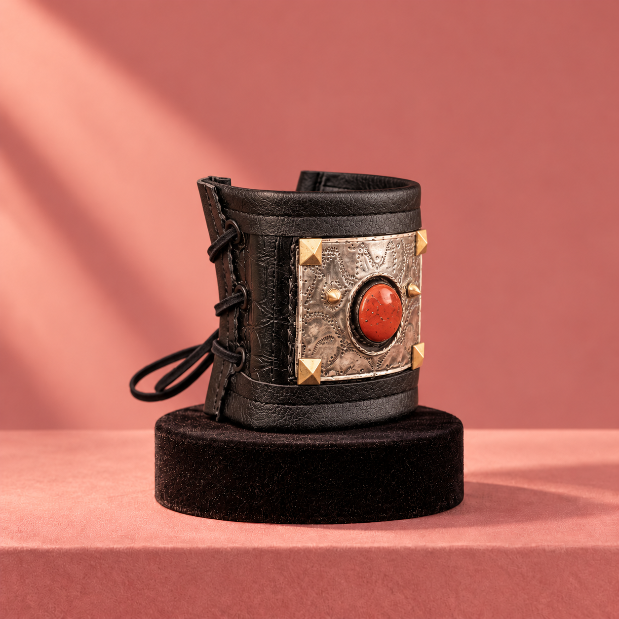 Blush Western Cuff with Red Stone.png
