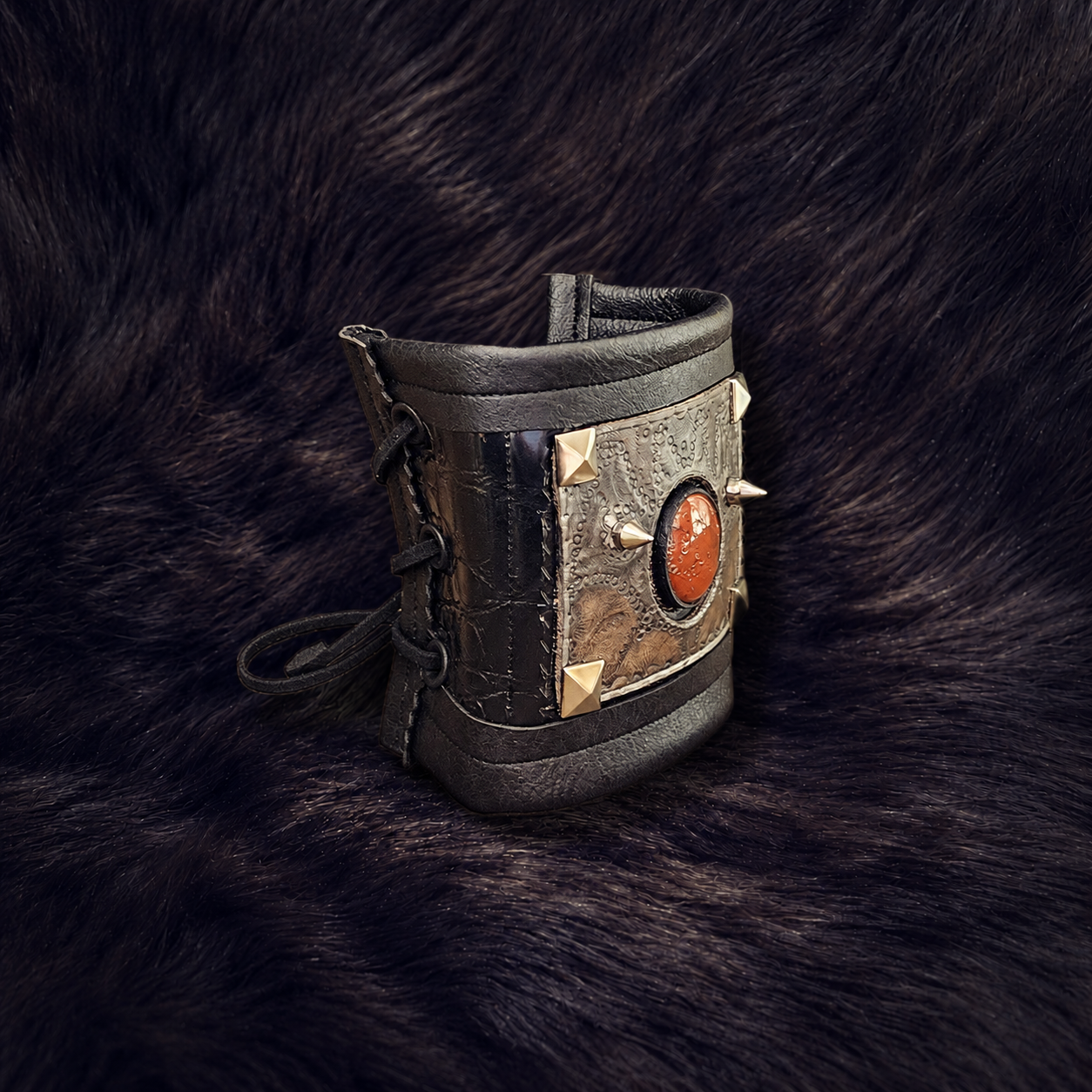 Artisan Leather Cuff on Dark Fur-3.png