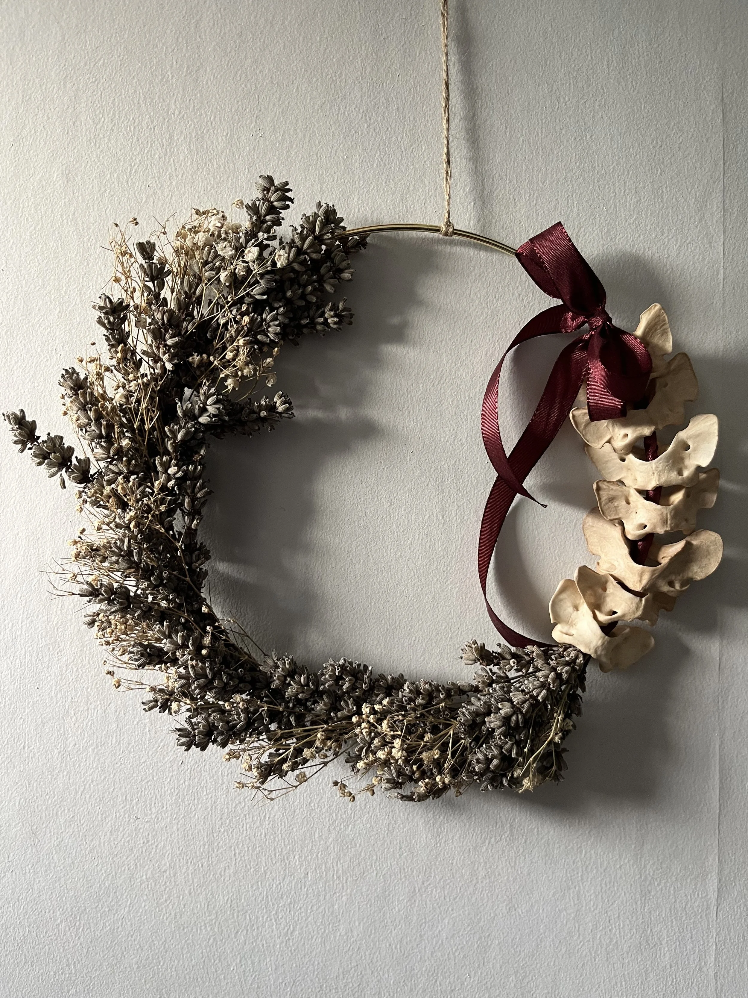 Fox Vertebrae Harvest Wreath