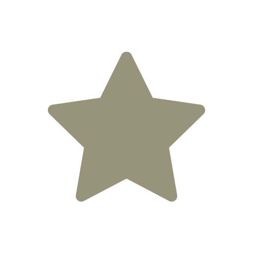Gray star outline on a black background.