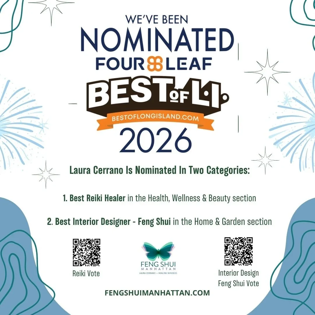 Laura Cerrano Nominated for Best Feng Shui Consultant and Best Reiki Healer in 2026!