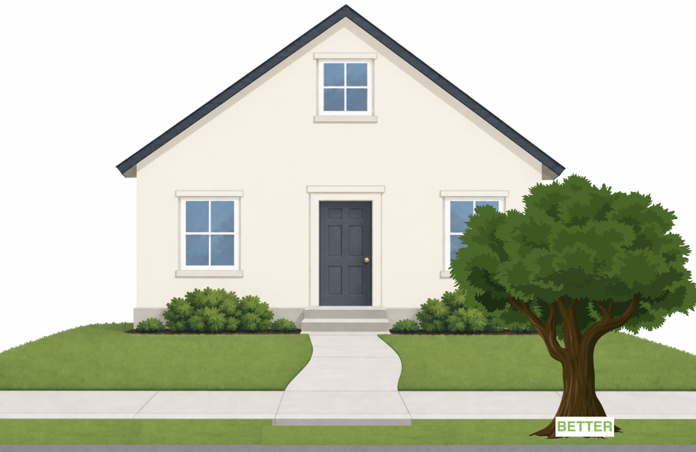 tree placement feng shui tip