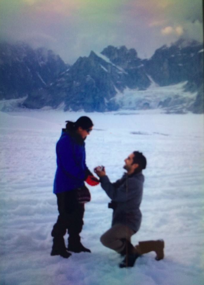 laura cerrano of feng shui manhattan gets engaged on mount Denali