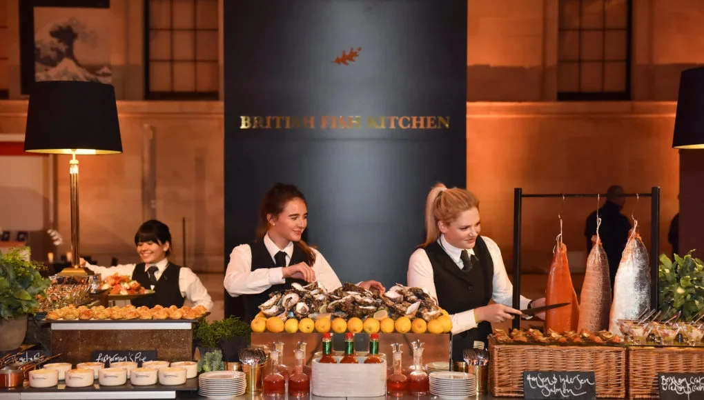 Food stalls at the British Museum