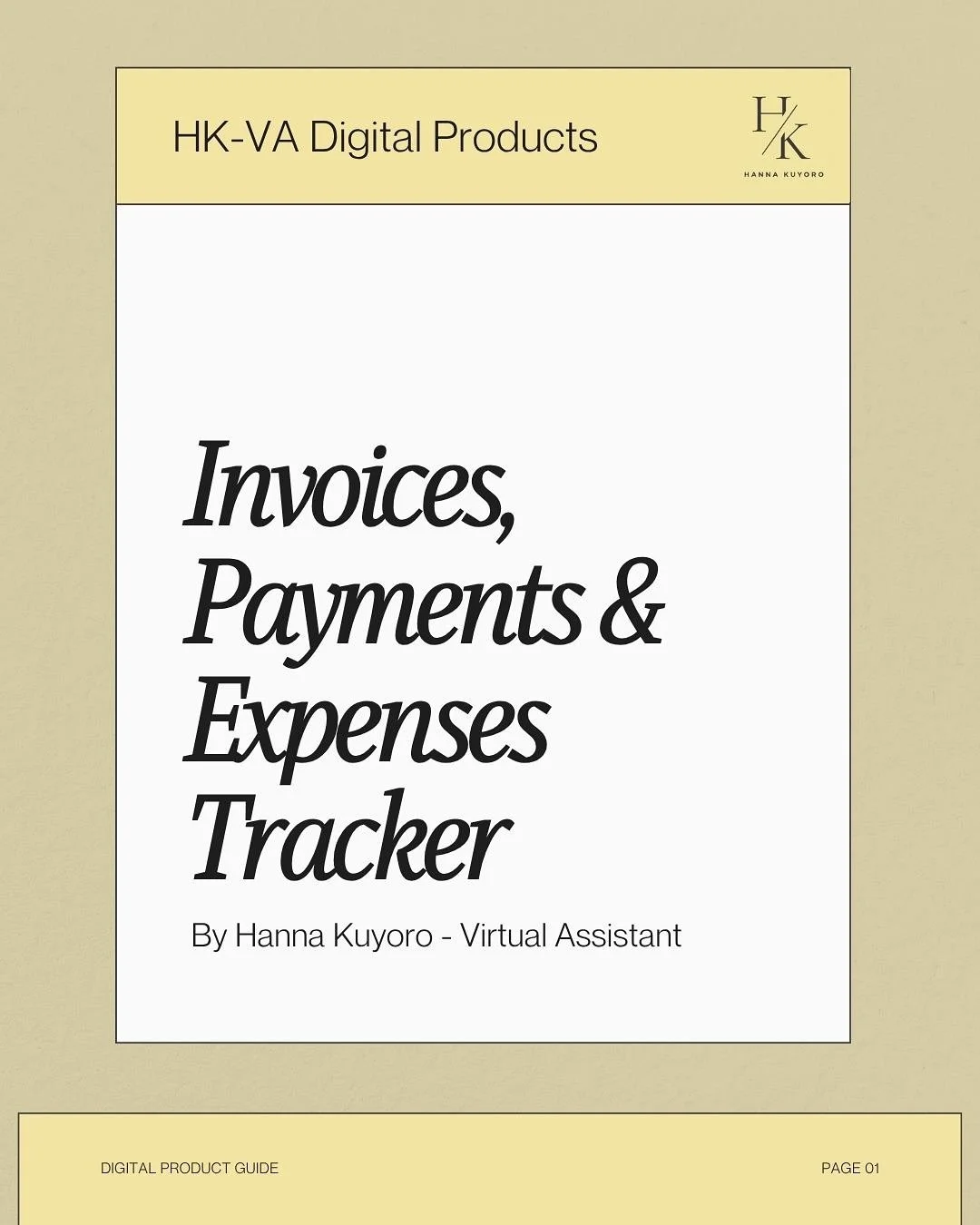 Staying on top of your invoices, payments, and expenses just got easier 💡😁

Grab my free Invoices, Payments &amp; Expenses Tracker &mdash; a simple spreadsheet to help you stay organised and see your business finances clearly.

Download it on Gumro