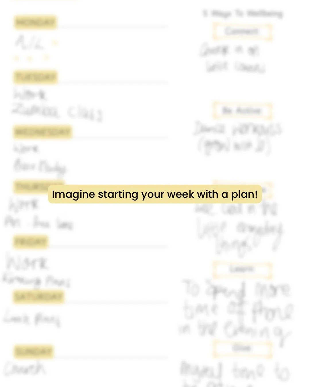 Imagine starting your week with a plan!

My daily &amp; weekly planner template includes 4 undated planner pages for flexible use + 1 weekly reflection template.

These thoughtfully designed pages give you space for notes and reflections, as well as 