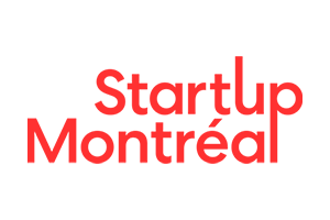 StartUp Montréal logo with text in red and black