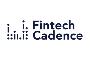 Fintech Cadence logo with stylized bar chart icon and text