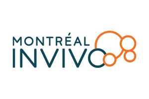 Montréal Invivo logo with interconnected orange circles