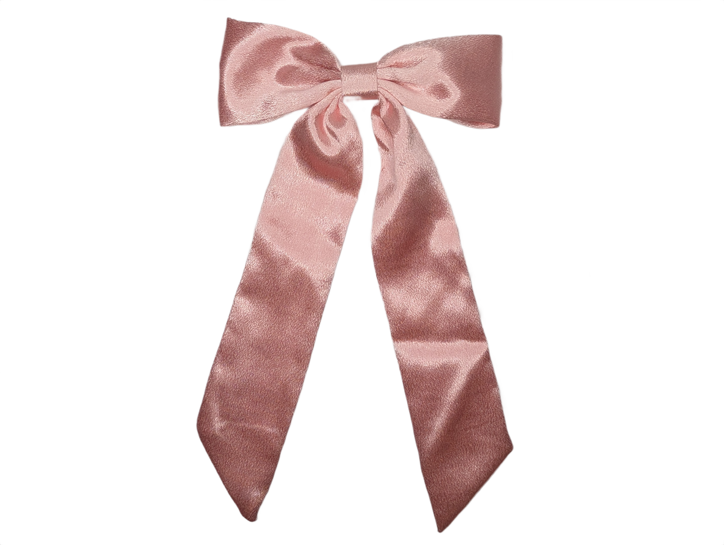 Luxury Satin Long Tail Bow Clip