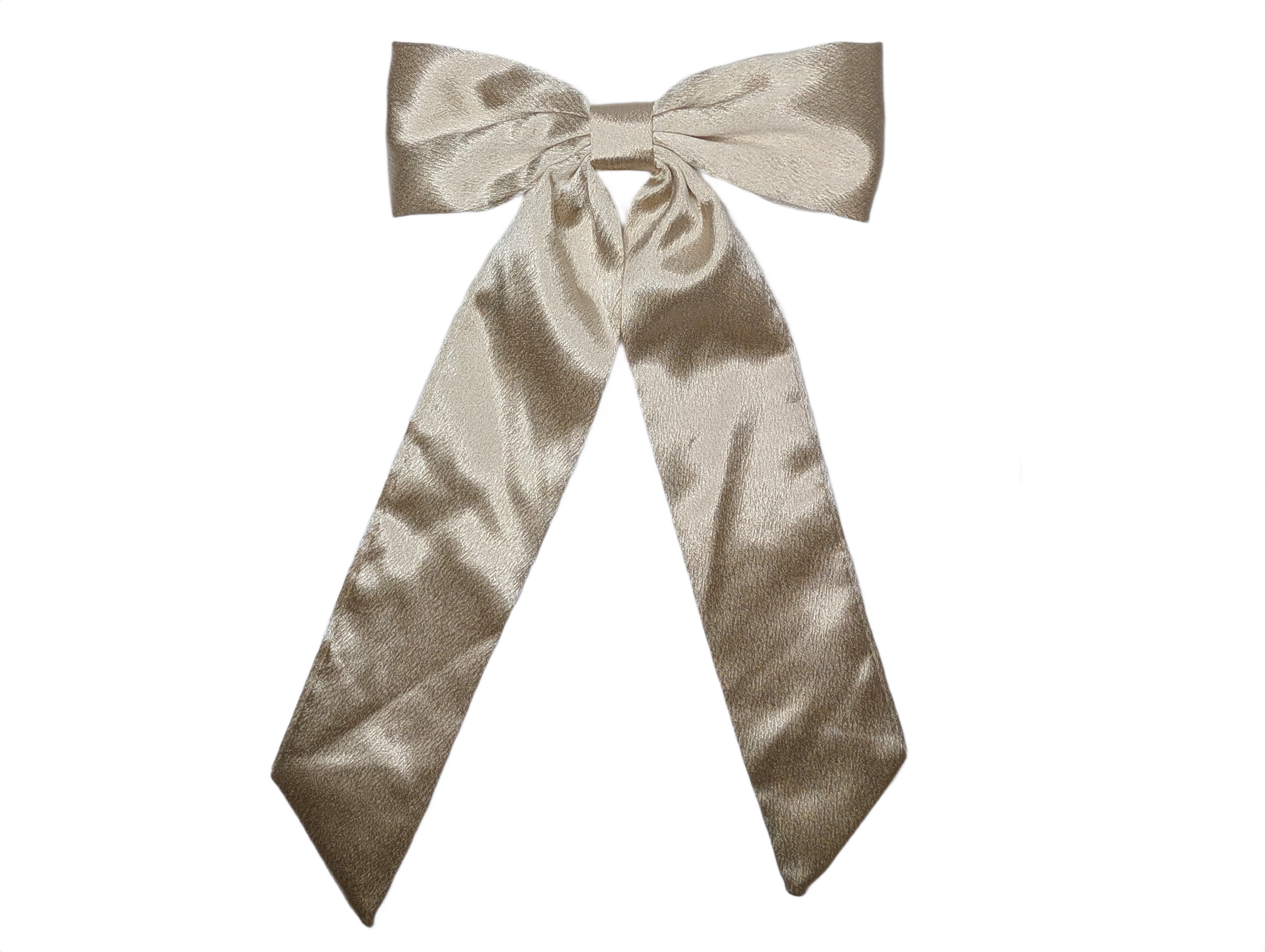 Luxury Satin Long Tail Bow Clip